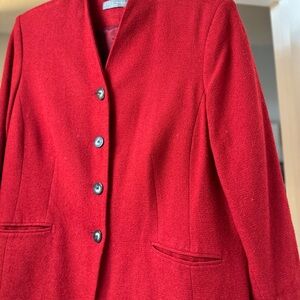 Kate Hill Vibrant Red Blazer